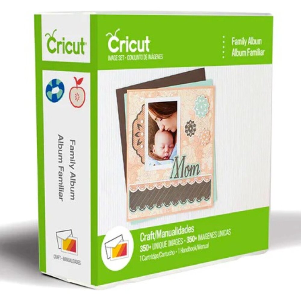 NEW! Cricut 3D Family Album MOM HOME DECOR Cartridge #2002471 Book & Container
